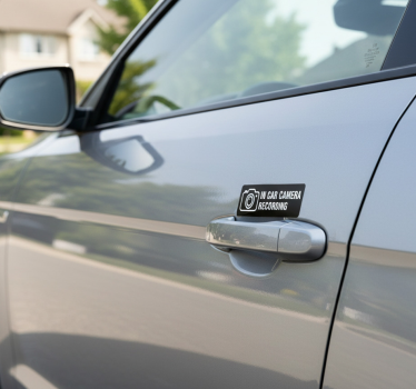 Car sticker for in-car camera recording - TenStickers
