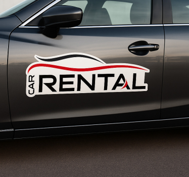 Car sticker for luxury car rental - TenStickers