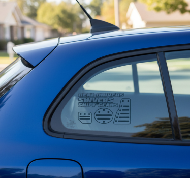 Car sticker for manual gearhead enthusiasts - TenStickers