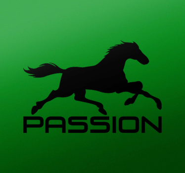 Car sticker galloping horse design - TenStickers