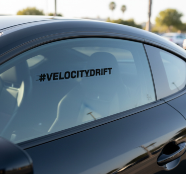 Car sticker high-speed hashtag - TenStickers