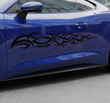Car sticker long tribal flame design - TenStickers