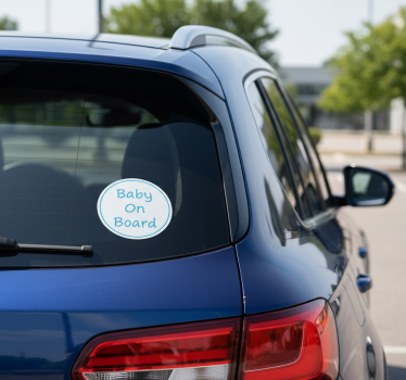 Car sticker minimalistic baby on board - TenStickers