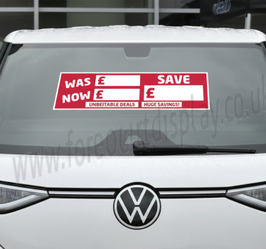 Car sticker red car sales signs - TenStickers