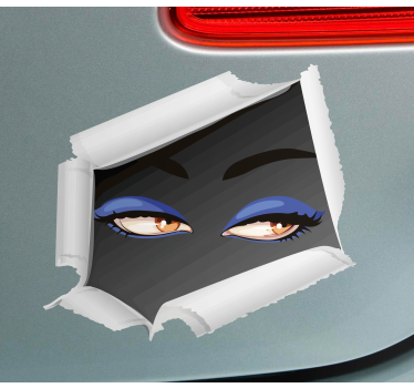 Car sticker seductive eyes design - TenStickers