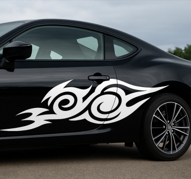 Car sticker with sharp spinning turbo wheels - TenStickers