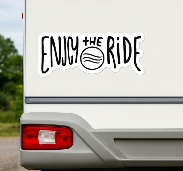 Caravan decal enjoy the journey - TenStickers