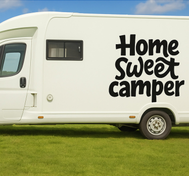 Caravan decal home sweet caravan - TenStickers