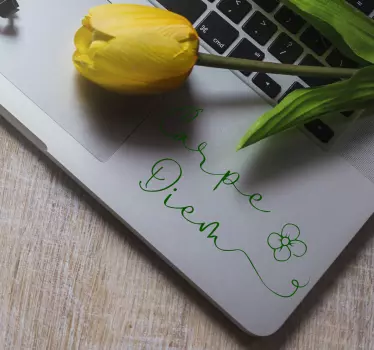 Carpe Diem Laptop Sticker - TenStickers