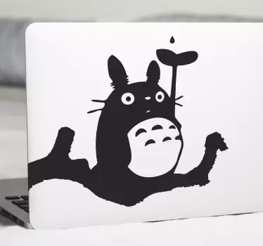 Cartoon animal on branch laptop skin - TenStickers