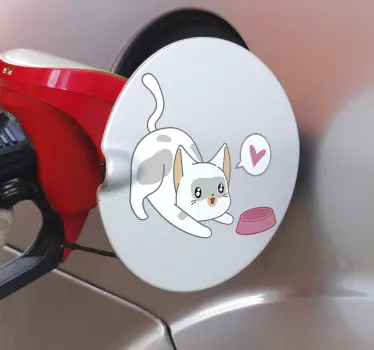 Cat tank car Decal - TenStickers