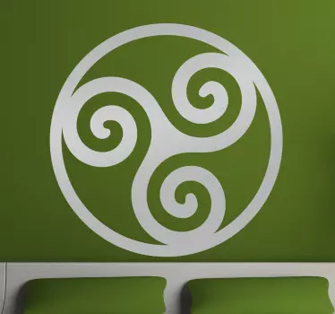 Celtic symbols Trisquel Abstract decal - TenStickers