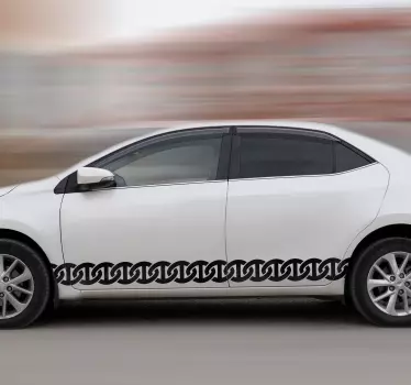 Chain design car sticker - TenStickers