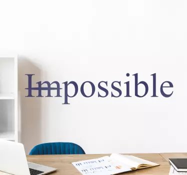 Challenging perceptions quote sticker - TenStickers