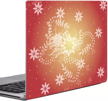 Chinese Flowers Laptop Sticker - TenStickers