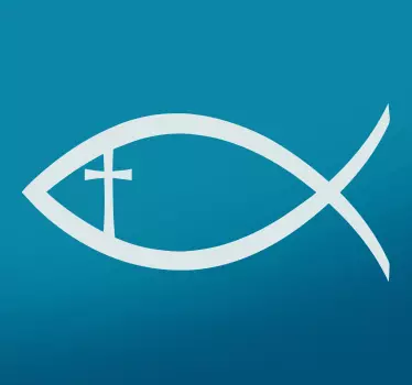 Christian Fish Wall Sticker - TenStickers