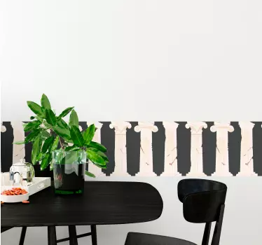 Classic column design wall border sticker - TenStickers