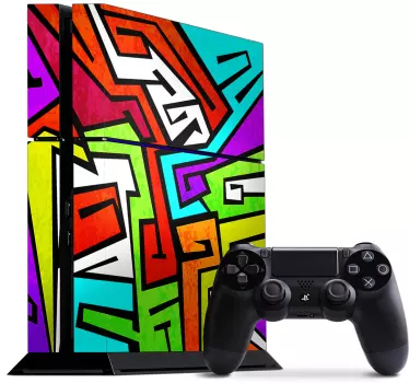 Classic graffiti PlayStation 4 decal - TenStickers