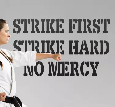 Cobra kai movie quote wall stickers - TenStickers