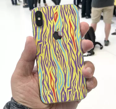Colorful Abstract Element iPhone sticker - TenStickers