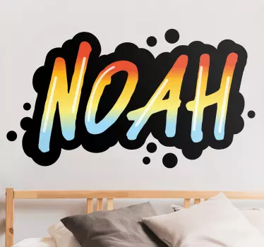 Colorful graffitti painting text custom sticker - TenStickers