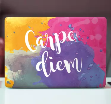 Colorful Inspirational Phrase laptop skin - TenStickers