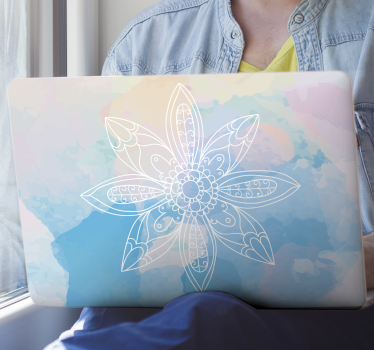 Colorful mandala laptop skin - TenStickers