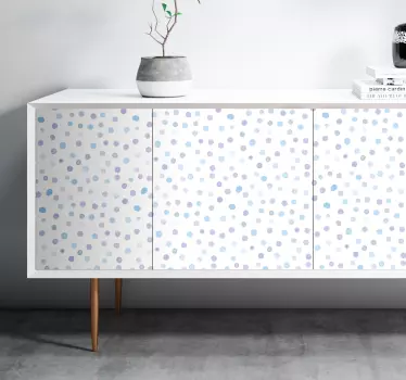 Colorful painted dots furniture sticker - TenStickers
