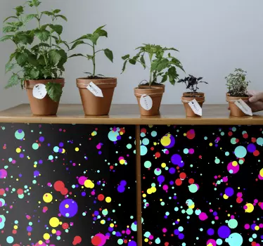 Colors kallax explosions decals for furniture - TenStickers