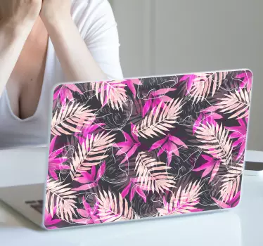 colourful plants laptop skin - TenStickers