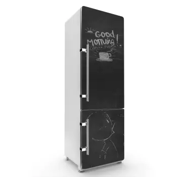 Chalkboard full cover fridge sticker - TenStickers