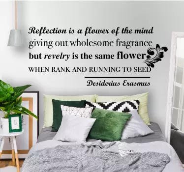 Contemplative Reflection Quote quote sticker - TenStickers