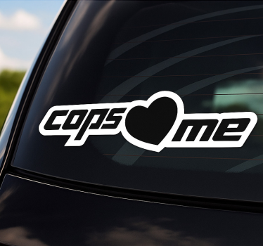 Cops love me car sticker - TenStickers