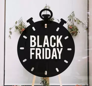 Countdown black friday shop window sticker - TenStickers