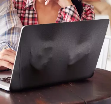 couple on canvas laptop skin - TenStickers