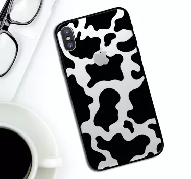 Cow decoration iPhone sticker - TenStickers