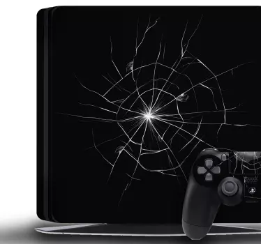 Cracked PS4 Skin Sticker - TenStickers