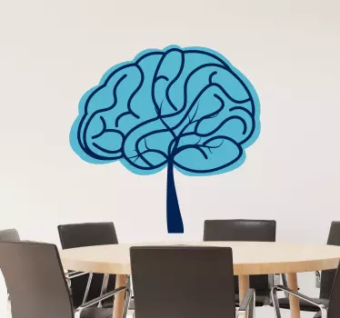 Creative Brain Symbol wall art sticker - TenStickers