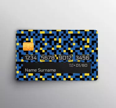 Credit card sticker abstract pattern design - TenStickers