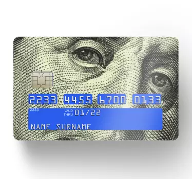 Credit card sticker credit card face - TenStickers