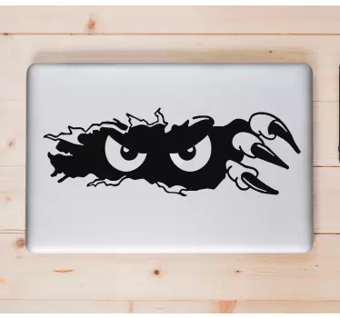 Creepy monster eyes laptop skin - TenStickers