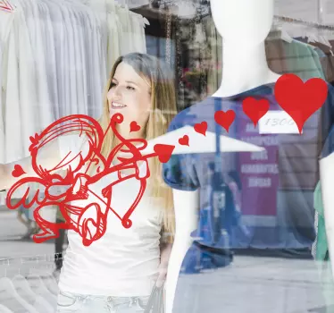 Cupid's arrow valentine´s day  wall decor - TenStickers