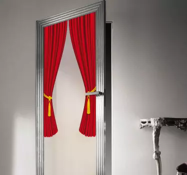 Curtain Vinyl Sticker - TenStickers