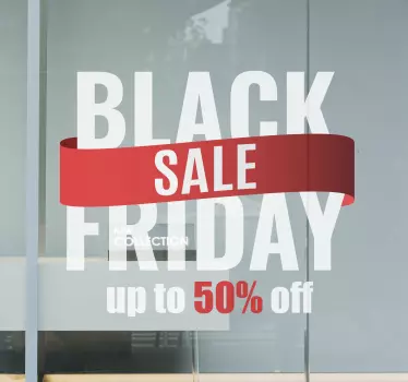 Cusomisable red Black Friday discount stickers black friday - TenStickers