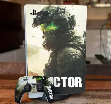 Custom War Shooter PS decal - TenStickers