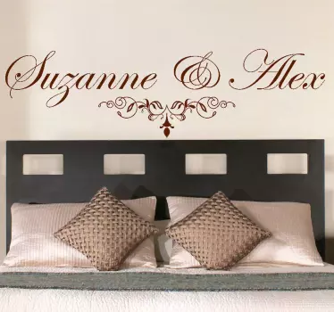 Customisable Calligraphy Name Sticker - TenStickers