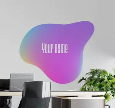 Customisable sticker custom name blob - TenStickers