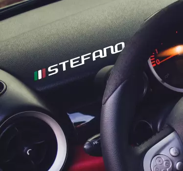 Customizable dashboard car sticker - TenStickers