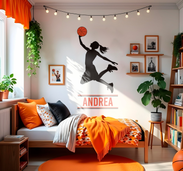 Customizable player basketball sticker - TenStickers