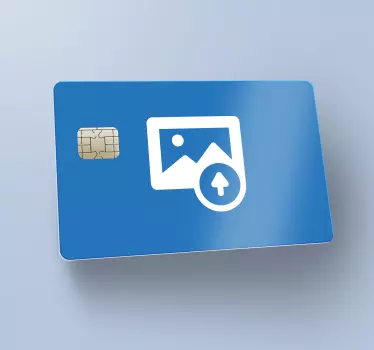 Customised photo credit card sticker - TenStickers